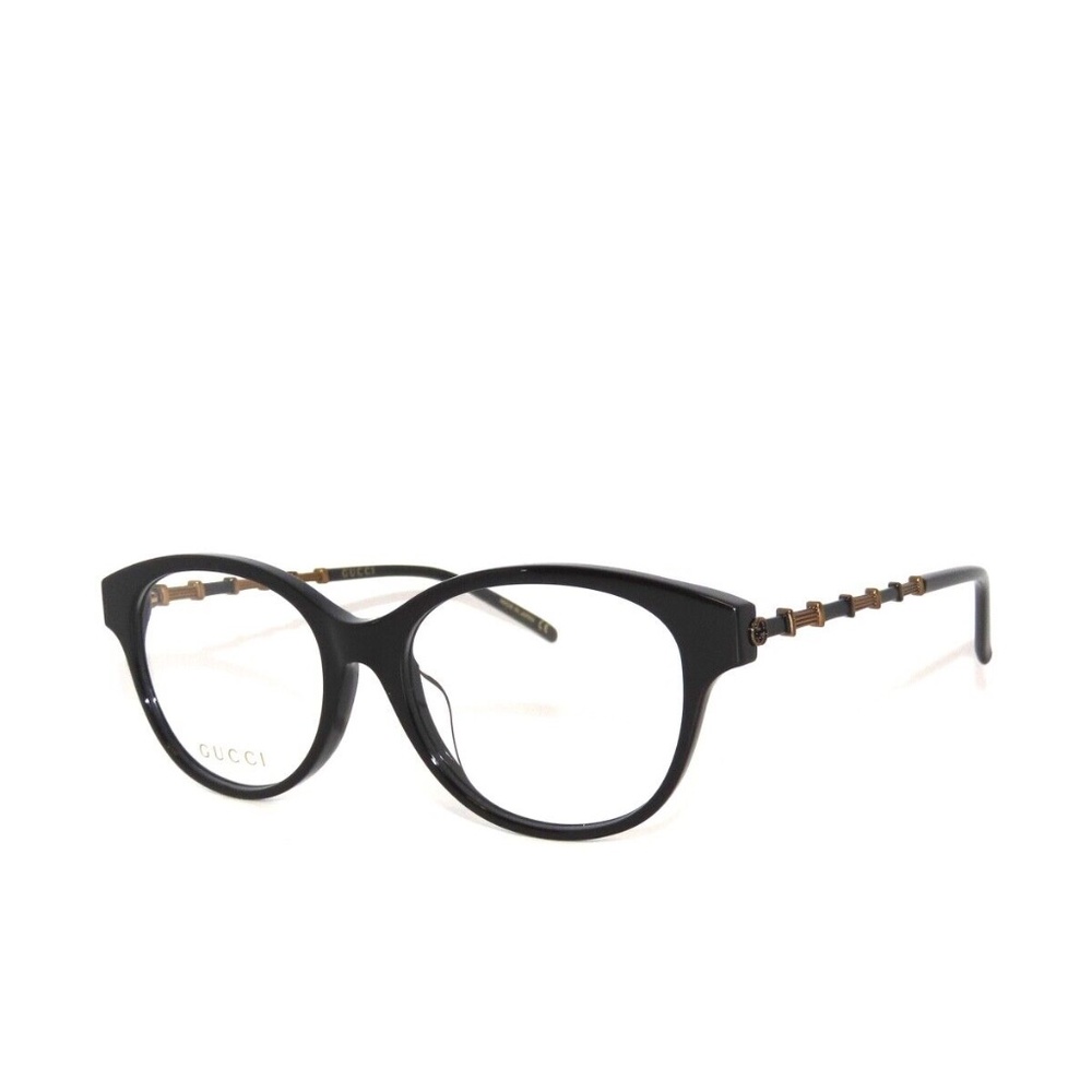 Gucci GG0658OA 0658OA 001 53 Black Gold Eyeglasses 0658 - Picture 1 of 5